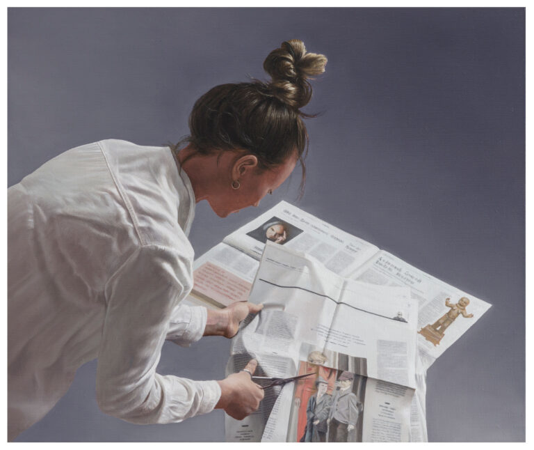 Der Einschnitt | 2025 | Öl auf Leinwand, 75 x 90 cm