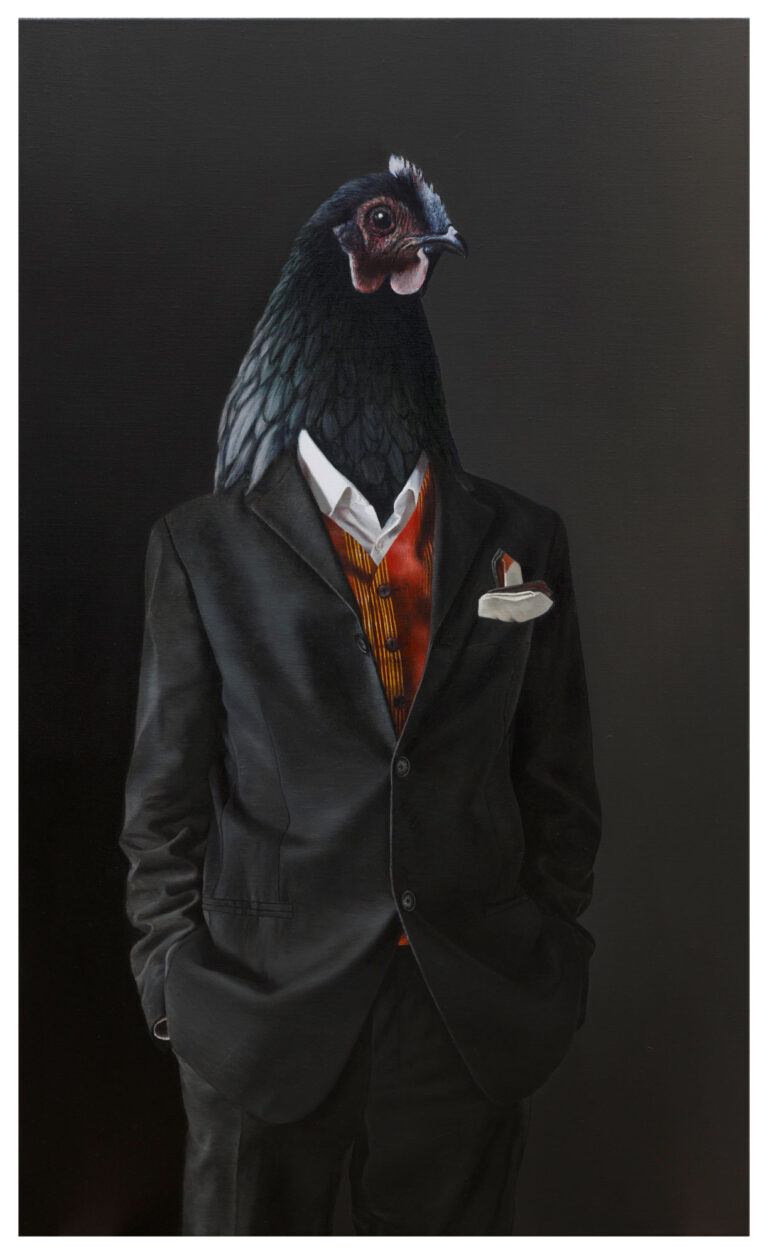 Der Gast | 2021 | Öl auf Leinwand | 125 x 75 cm