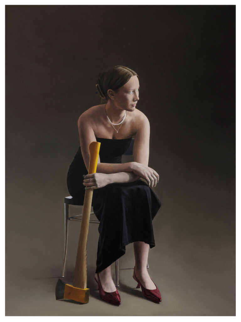 Die Berechnung | 2025 | Öl auf Leinwand, 160 x 120 cm