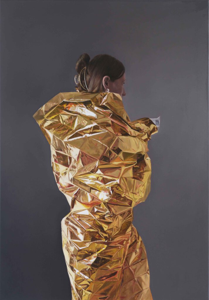 Die Hülle | 2025 | Öl auf Leinwand | 100 x 70 cm