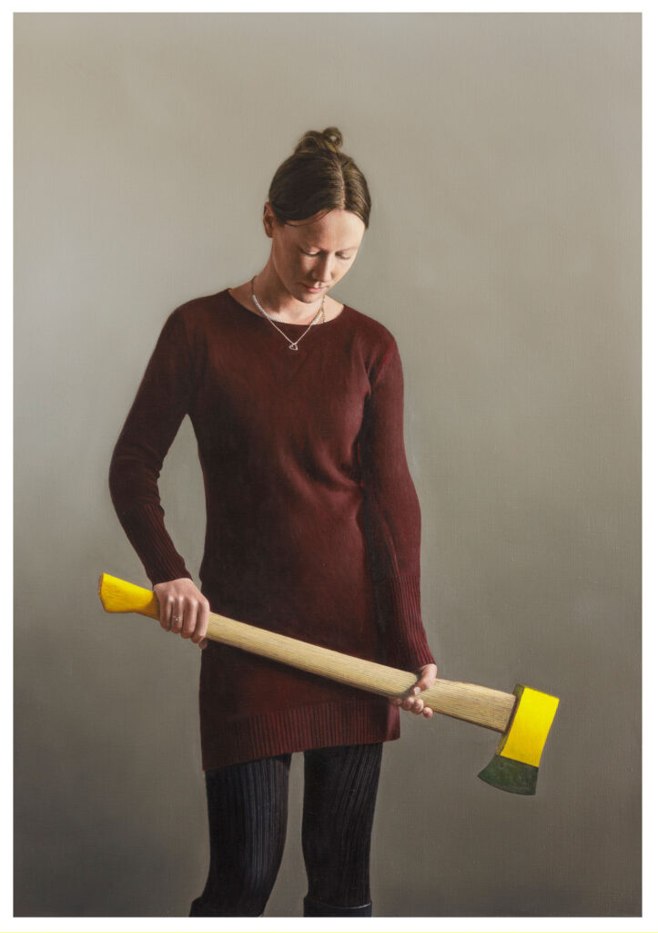 Die Maßnahme | 2025 | Öl auf Leinwand, 150 x 105 cm