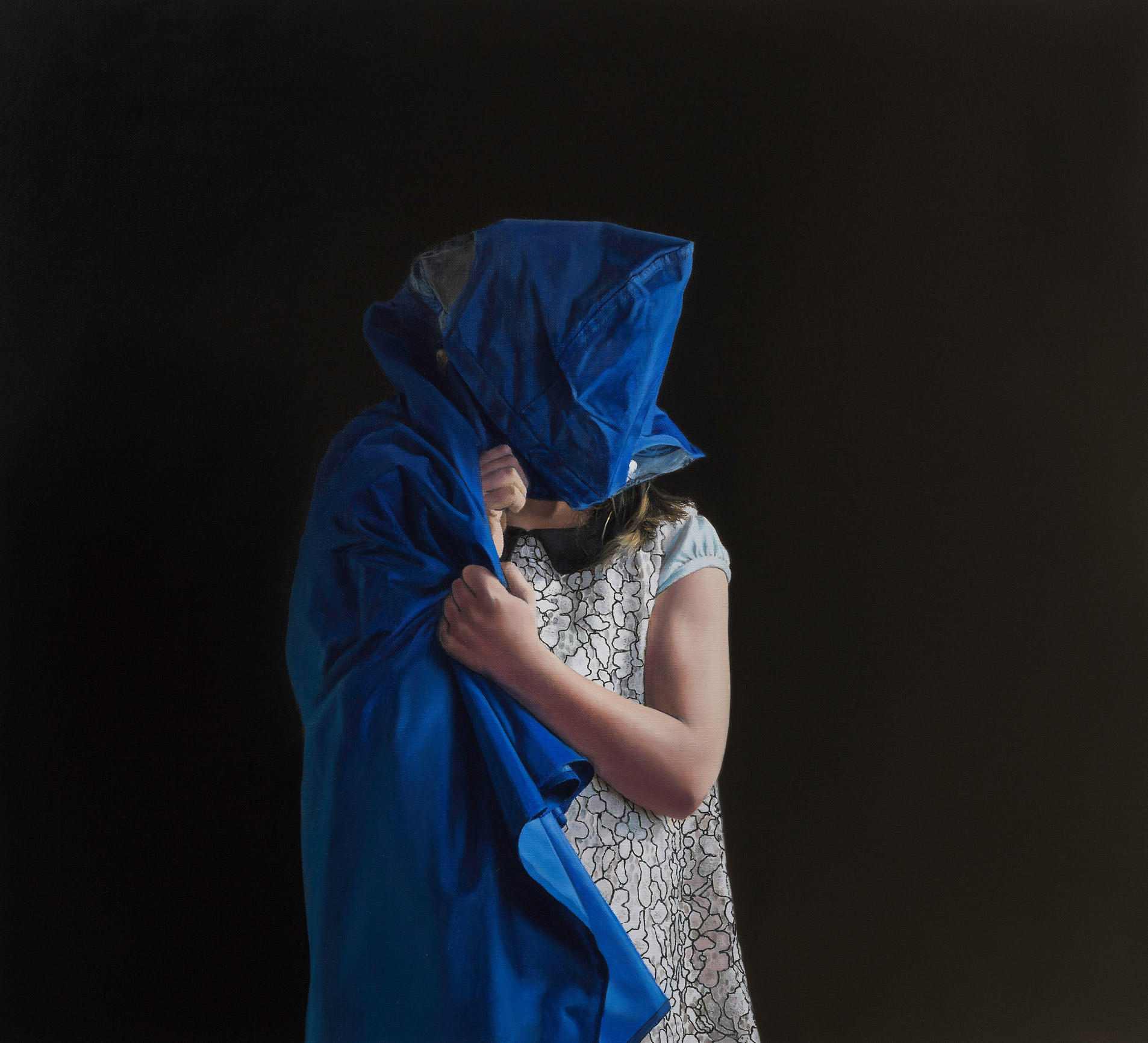 Die Blaue | 2017 | Öl auf Leinwand 75 x 83 cm